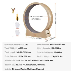 Kassi treeningratas, 132 cm, 12 mm — pilt 7
