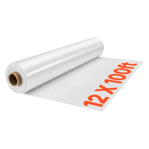 Kasvuhoone plastkattega kate 3,7x30,5 m 6 Mil läbipaistev