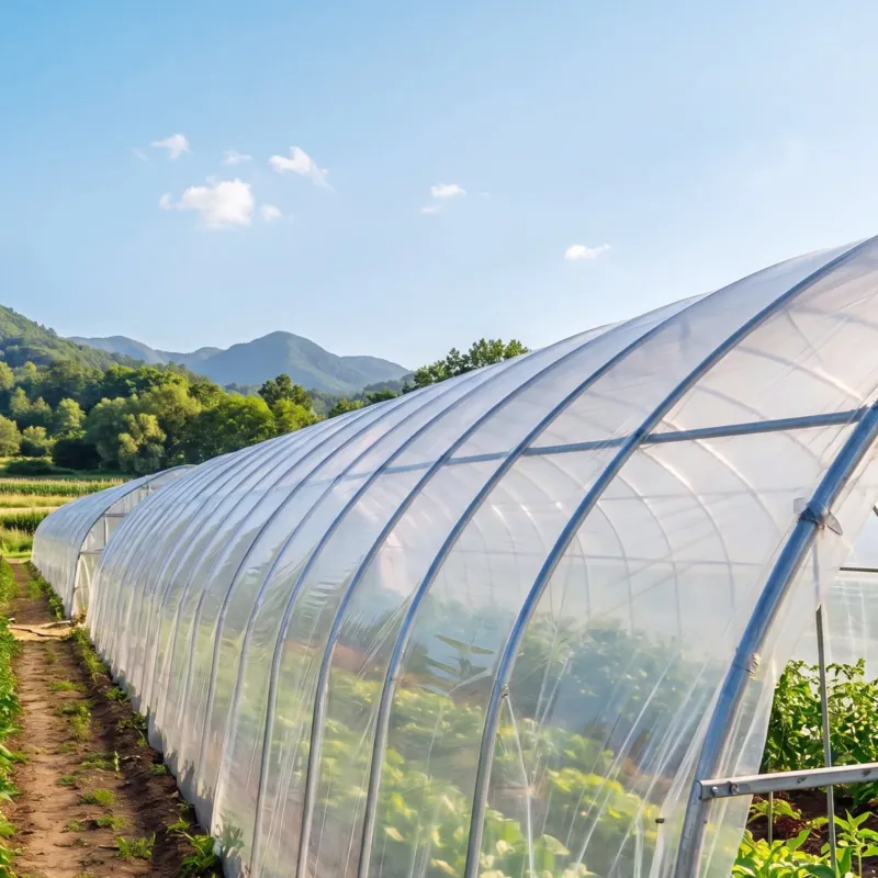 Kasvuhoone plastkattega kate 3,7x30,5 m 6 Mil läbipaistev