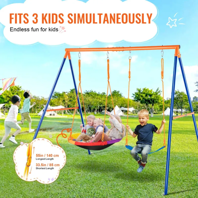 Kiigekomplektid tagaaeda, 200 kg, 140 cm