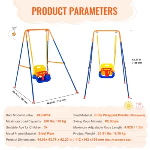 Kiigekomplektid tagaaeda, 7,62 cm, 1,5 m — pilt 7