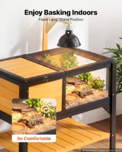 Kilpkonna elupaik 2-toaline puidust kilpkonnamaja hoiuruumiga, 840 x 510 x 770 mm, 10,7 kg — pilt 3