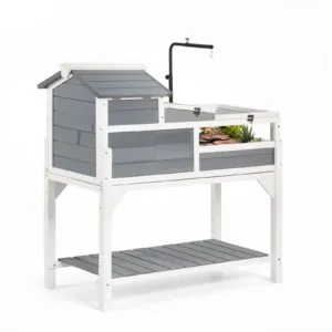 Kilpkonna elupaik 4-toaline puidust kilpkonnamaja reguleeritav, 1020 x 515 x 1050 mm — pilt 1