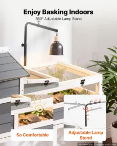 Kilpkonna elupaik 4-toaline puidust kilpkonnamaja reguleeritav, 1020 x 515 x 1050 mm — pilt 3