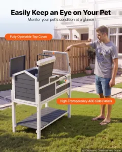 Kilpkonna elupaik 4-toaline puidust kilpkonnamaja reguleeritav, 1020 x 515 x 1050 mm — pilt 4