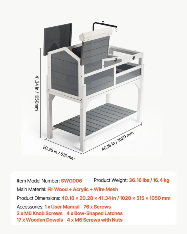 Kilpkonna elupaik 4-toaline puidust kilpkonnamaja reguleeritav, 1020 x 515 x 1050 mm