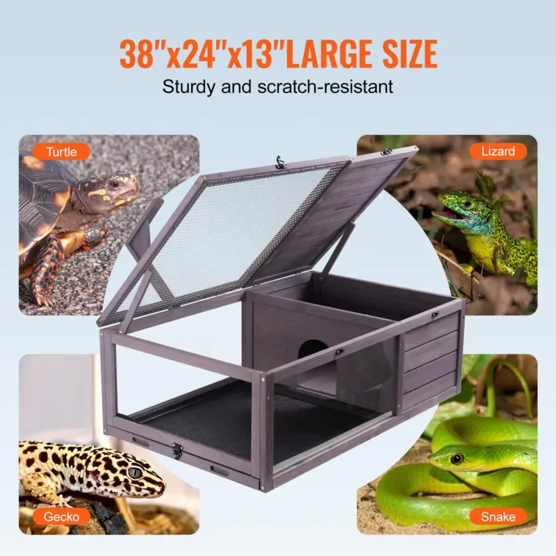 Kilpkonna elupaik, 96,5 x 61,0 x 33,0 cm, 965 x 610 x 330 mm