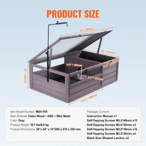 Kilpkonna elupaik, 96,5 x 61,0 x 33,0 cm, 965 x 610 x 330 mm — pilt 7