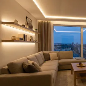 Kipsiga süvistatav LED-riba alumiiniumkanal, 10 tk, 2,01 m — pilt 8