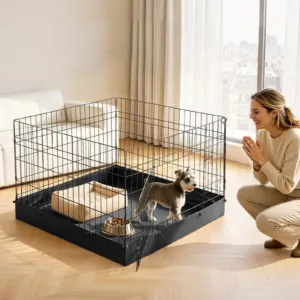 Koerte mänguaedik 61 cm 4 paneeliga kokkupandav treeningaedik — pilt 8