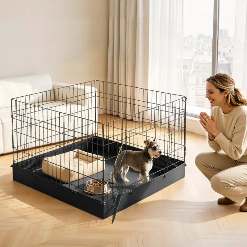Koerte mänguaedik 61 cm 4 paneeliga kokkupandav treeningaedik