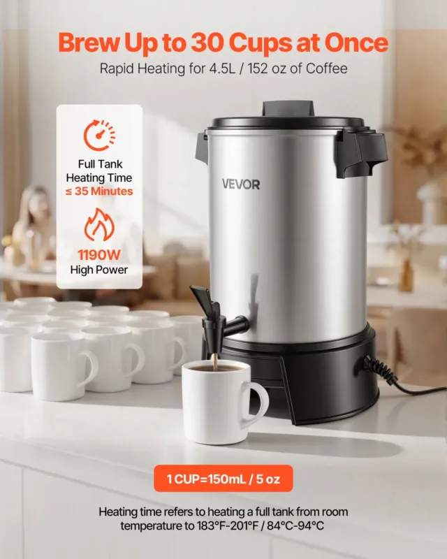 Kohviautomaat 4,5 L, 1190 W