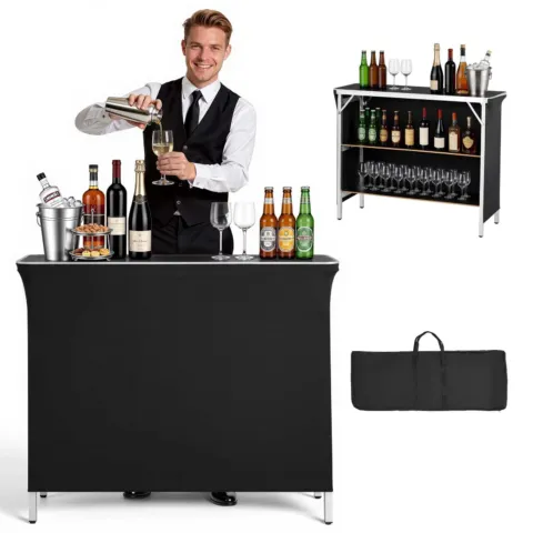 Kokkupandav kaasaskantav baarilaud, 1100 x 385 x 885 mm, 8,1 kg