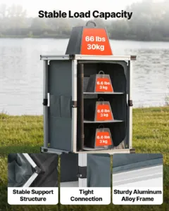 Kokkupandav matkakapp, 29,9 kg, 61 x 51 x 8 cm — pilt 4