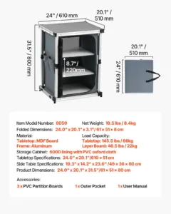 Kokkupandav matkakapp, 29,9 kg, 61 x 51 x 8 cm — pilt 7