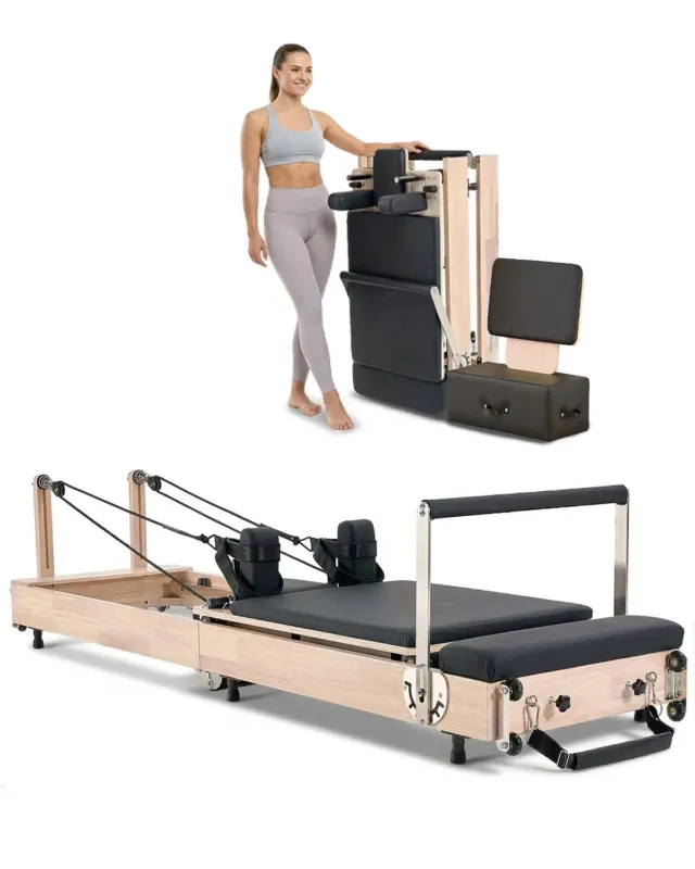 Kokkupandav pilatese reformer, 181 kg, 122 x 45,7 x 68,6 cm