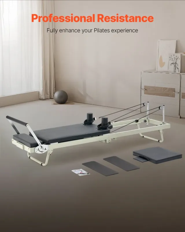 Kokkupandav pilatese reformer, 181 kg, 137 x 61,0 x 30,5 cm