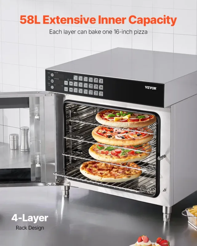 Konvektsioonahi 58 L, 4 tasandit, 2800 W