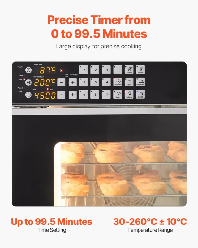 Konvektsioonahi 58 L, 4 tasandit, 2800 W