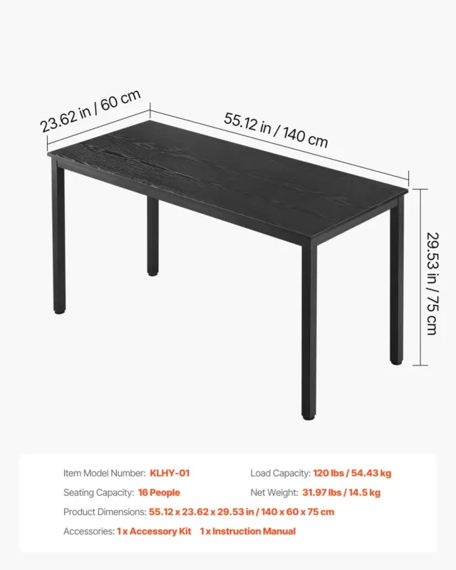 Konverentsilaud, 1400 mm, 140 x 60,0 cm