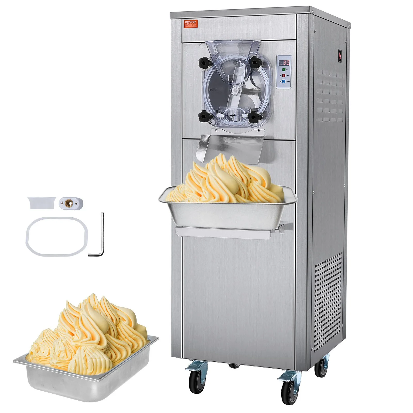 Jäätisemasin kommertskasutuseks, 18 L/h, 1600 W, 6 L
