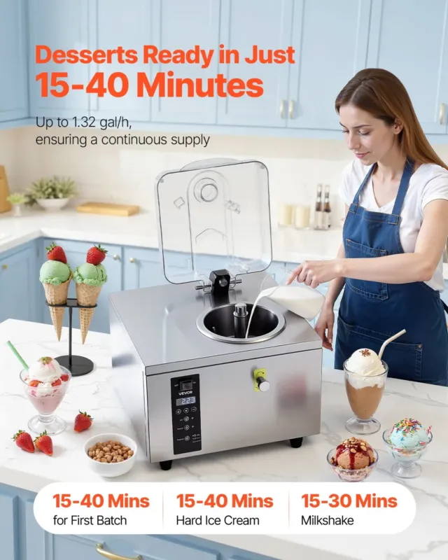 Kõva jäätise masin 500 W, 5 L