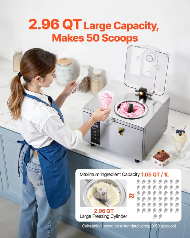 Kõva jäätise masin 500 W, 5 L