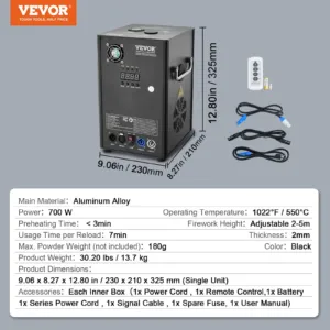 Külmsädemega masin, 2 tk, 700 W — pilt 7