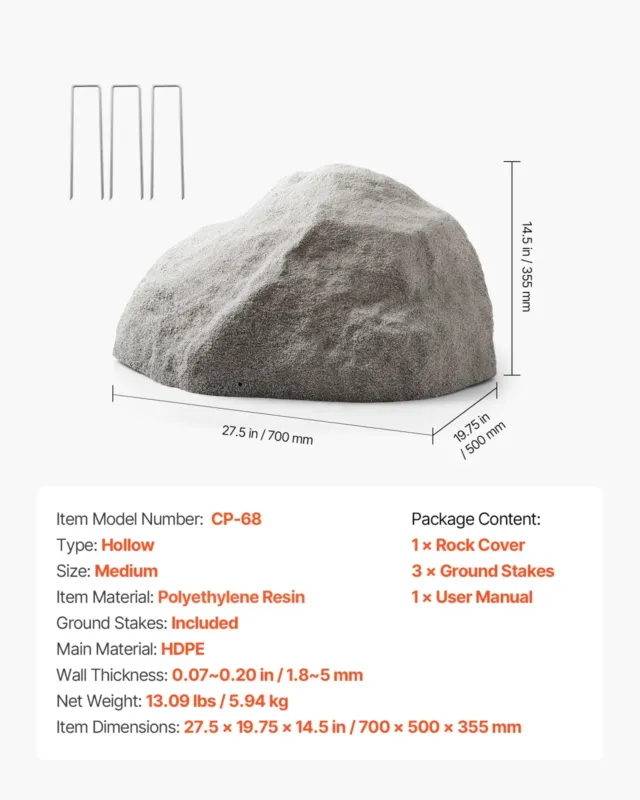 Kunstkivist kaevupumba kate, 69,8 x 50,2 x 36,8 cm, 5,94 kg
