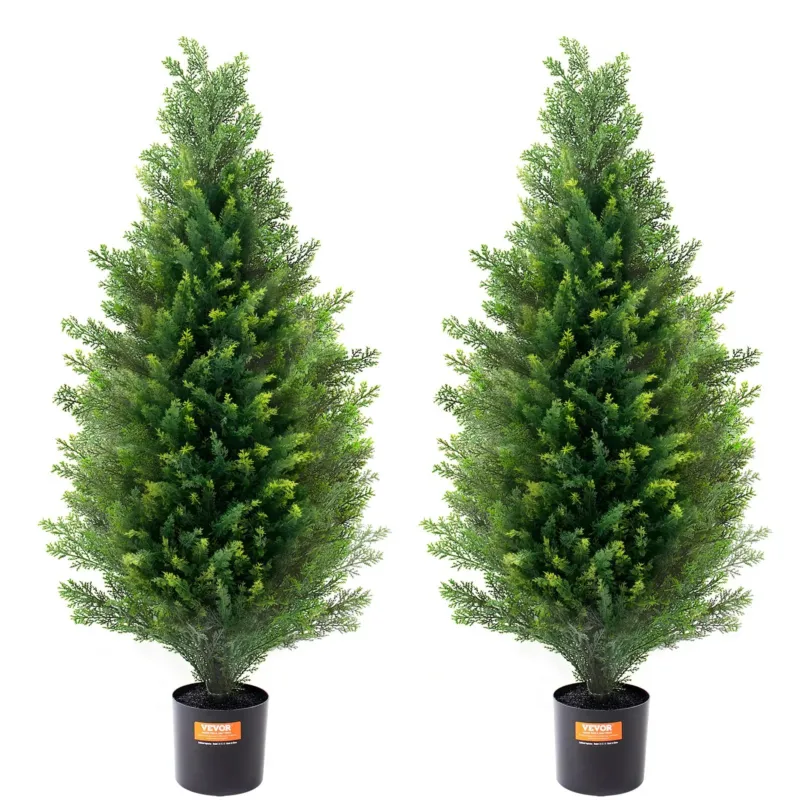 Kunstne seedripuu ilupuude komplekt, 91,4 cm, 2 osa
