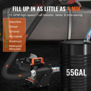 Kütuseülekandepump, 57 L, 186 W — pilt 3