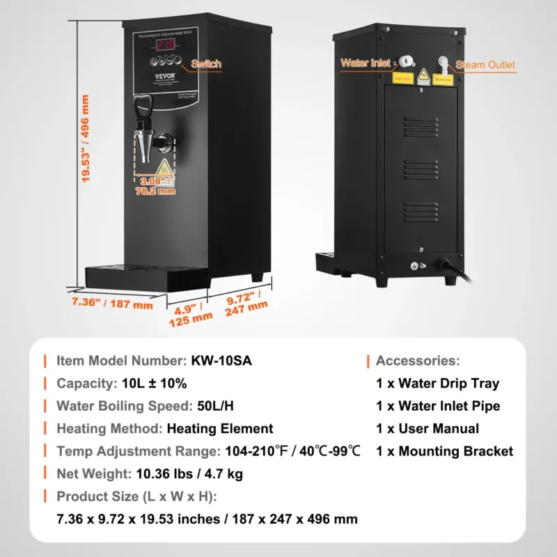 Kuumaveeboiler 1500 W, 50 L