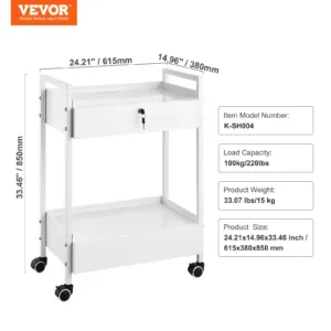 Laborikäru, 2 tasandit, 99,8 kg — pilt 7