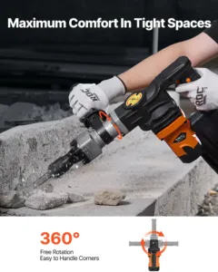 Lammutusvasar betoonilõikur 1400W elektriline haamer 2 peitliga, 1400 W — pilt 6