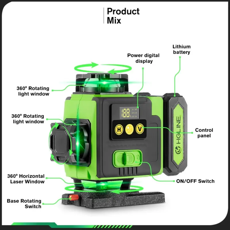 Laserlood, ilma statiivita