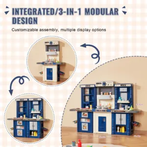Laste köögimängukomplekt, 7,62 cm, 74 tk — pilt 3