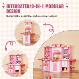 Laste köögimängukomplekt, 7,62 cm, 74 tk — pilt 3