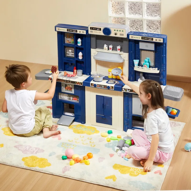 Laste köögimängukomplekt, 7,62 cm, 74 tk