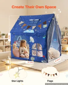 Laste mängutelk PVC raamiga mängumaja lastele polsterdatud matiga, 1200 x 1050 x 1270 mm — pilt 2