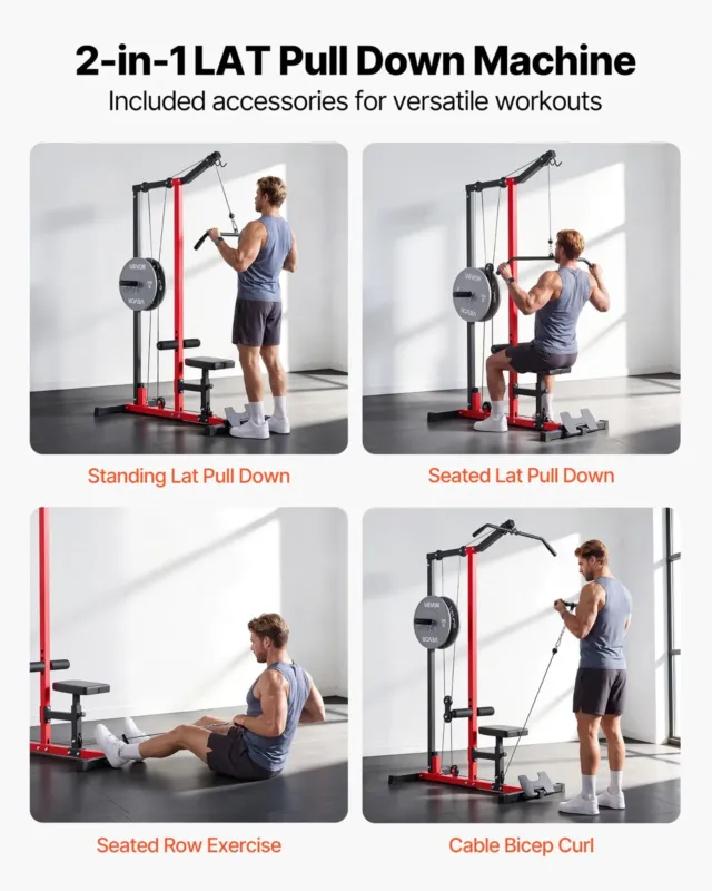 LAT pull down masin, 5,08 cm, 227 kg