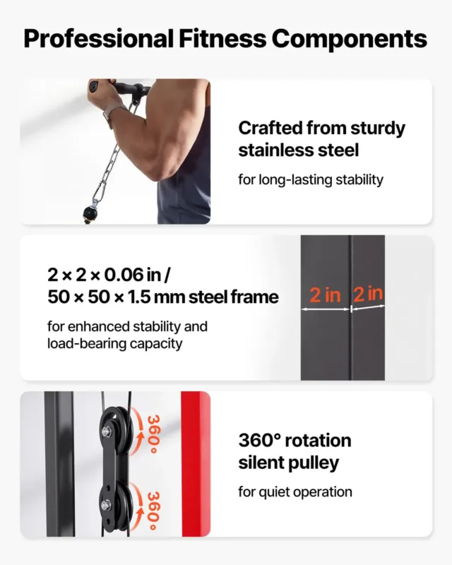 LAT pull down masin, 5,08 cm, 227 kg