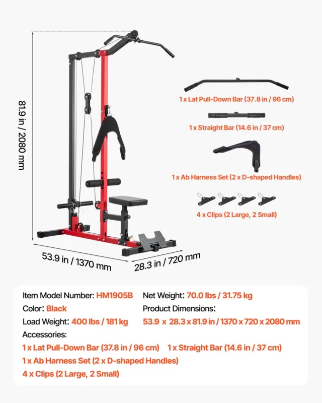 LAT pull down masin, 7,62 cm, 181 kg