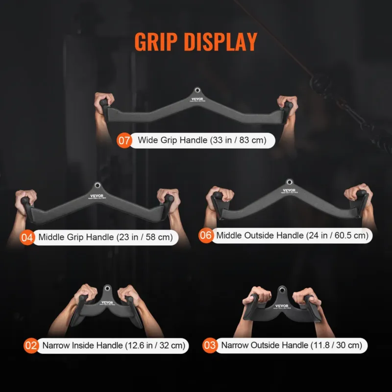 LAT pulldown lisaseadmed, 17 mm, 10,2 cm