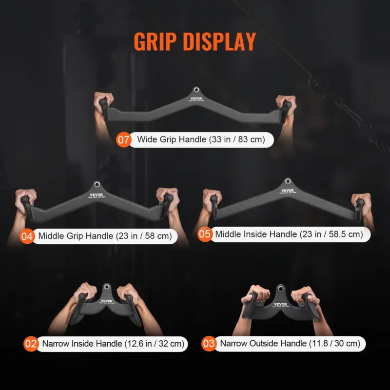 LAT pulldown lisaseadmed, 17 mm, 10,2 cm
