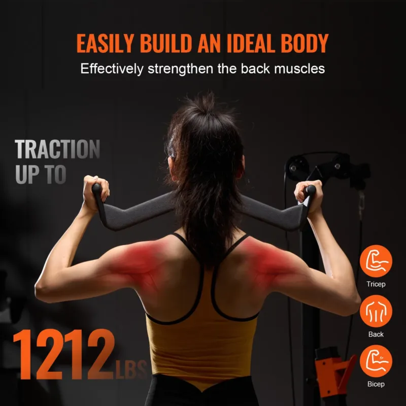 LAT pulldown lisaseadmed, 17 mm, 10,2 cm