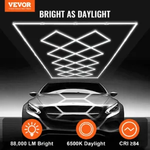LED garaaživalgustid 88000LM, 4840 x 2433 x 42 mm, 8 kg — pilt 2