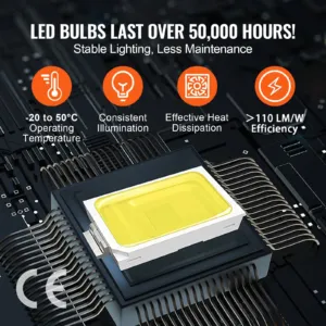 LED garaaživalgustid 88000LM, 4840 x 2433 x 42 mm, 8 kg — pilt 5