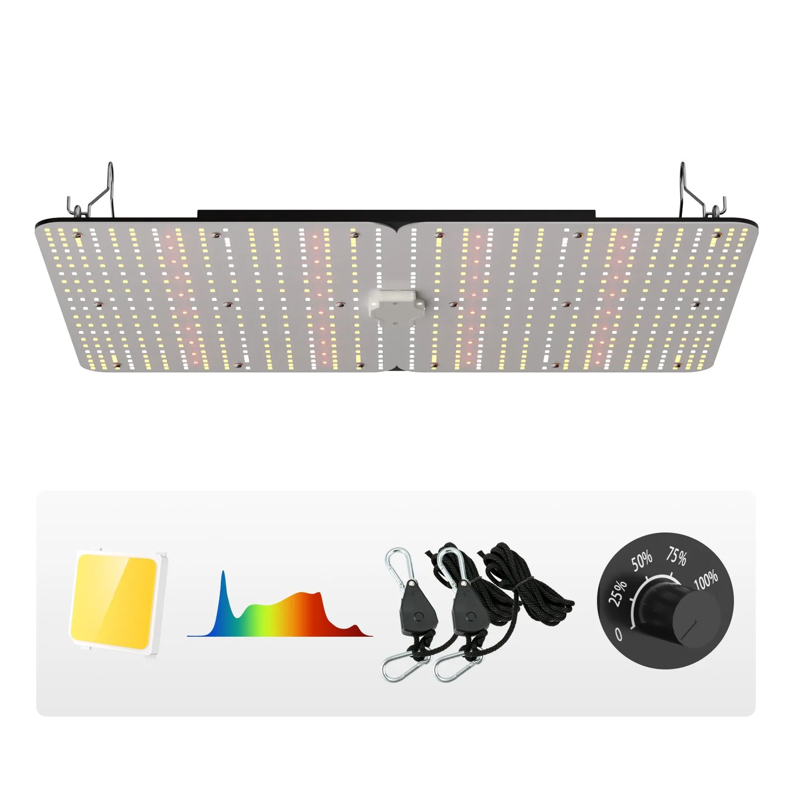 LED kasvulamp, 300 W, 121,9 x 121,9 cm