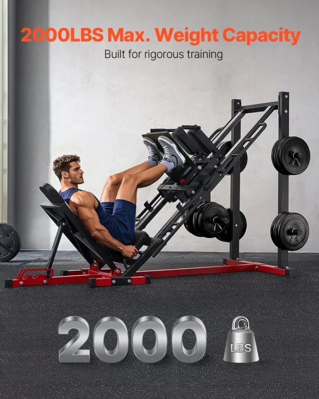Leg Press Hack kükkimasin, 907 kg, 5,08 cm