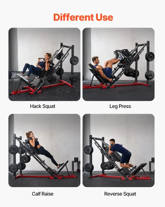 Leg Press Hack kükkimasin, 907 kg, 5,08 cm